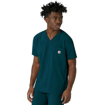 Carhartt Men's Caribbean Three-Pocket V-Neck Scrub Top