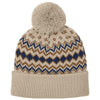 Port Authority Sahara/True Navy/Duck Brown Alpine Pom Beanie