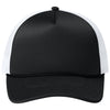 Port Authority Deep Black/Deep Black/White Foam Truck'N Cap