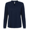 Core 365 Women's Classic Navy Nova Performance Long Sleeve Pique Polo