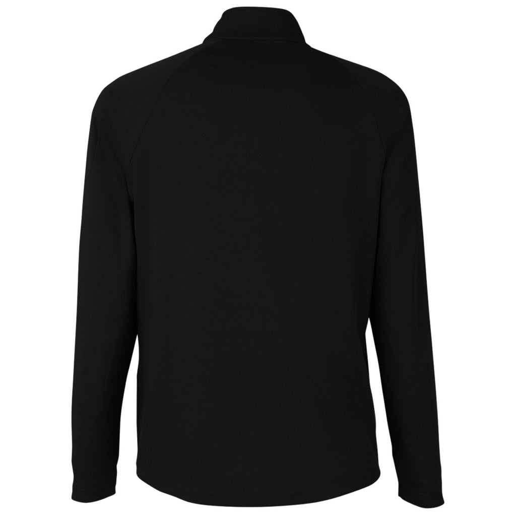 Core 365 Men's Black/Carbon Origin Performance Pique Quarter Zip