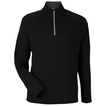 Core 365 Men's Black/Carbon Origin Performance Pique Quarter Zip