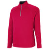 Core 365 Men's Classic Red/Carbon Origin Performance Pique Quarter Zip