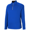 Core 365 Men's True Royal/Carbon Origin Performance Pique Quarter Zip