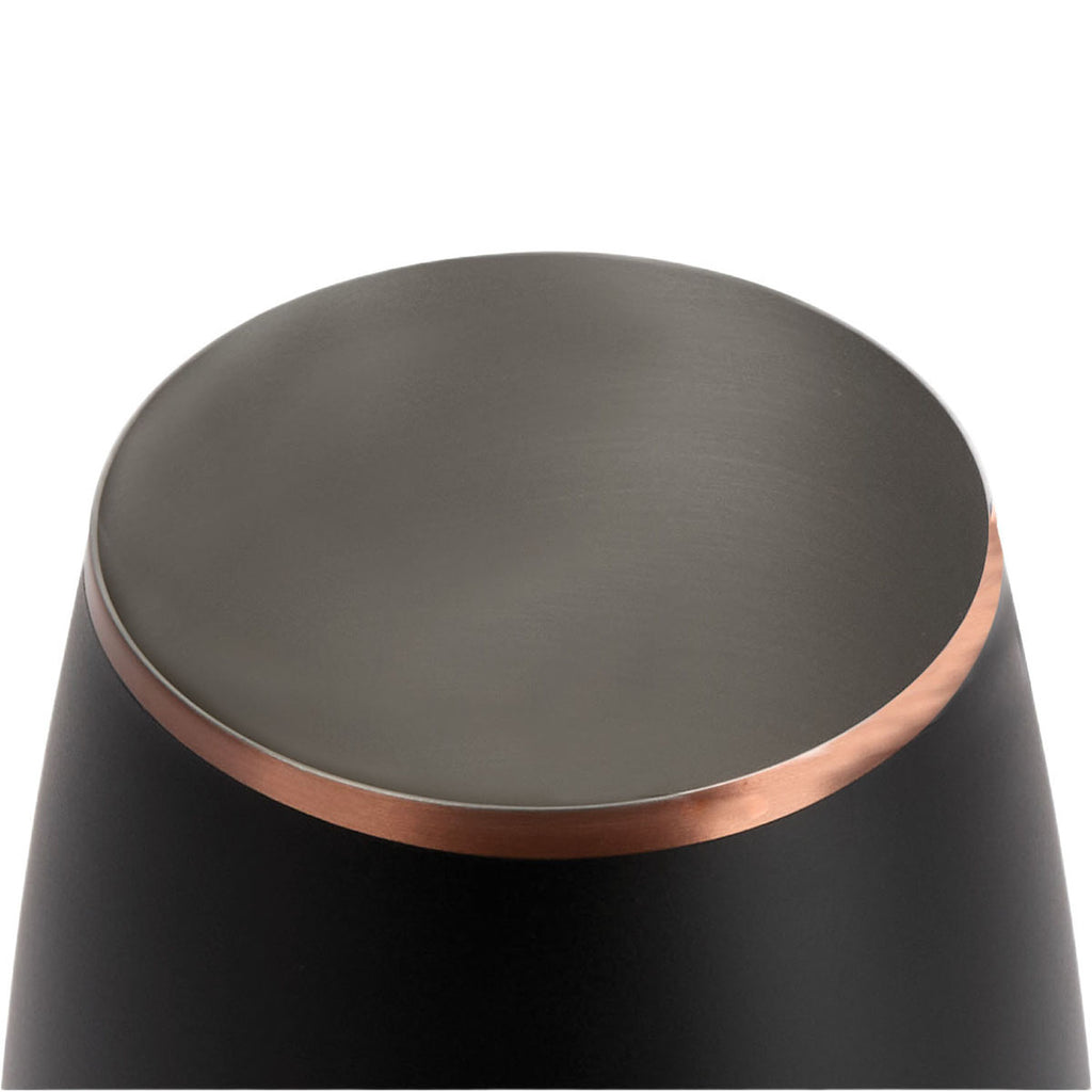 Snowfox Black 12 oz. Insulated Stemmed Wine Glass