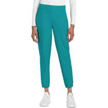 Cherokee Women's Teal Blue 5-Pocket Mid Rise Jogger