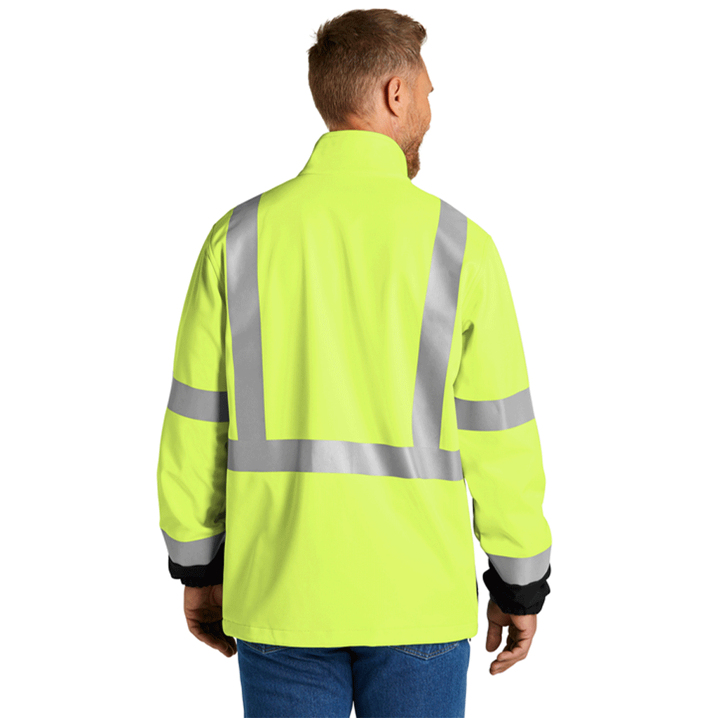CornerStone Men's Safety Yellow ANSI 107 Class 3 Soft Shell Jacket