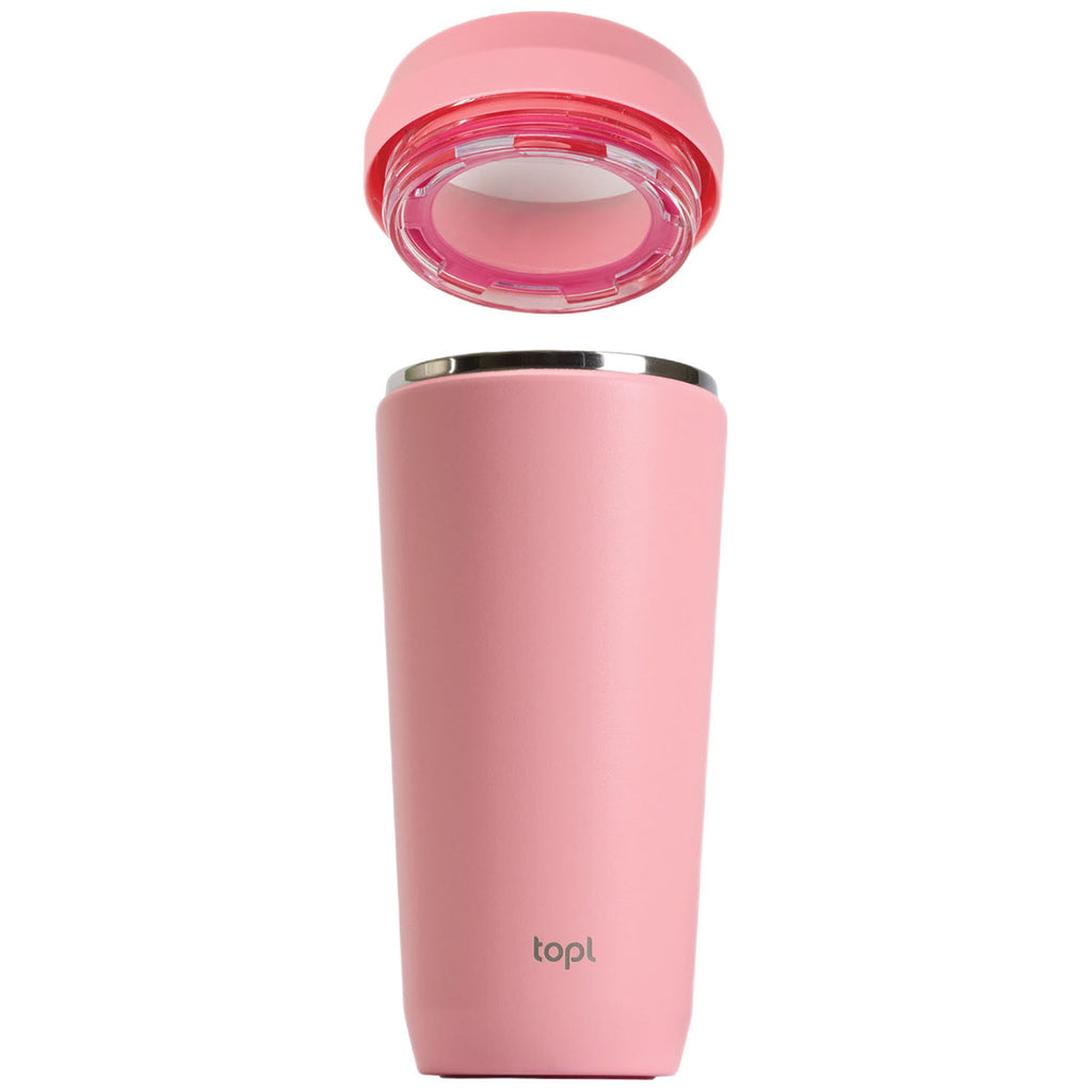 TOPL Pink 16 oz. Double Wall, Recycled Stainless Steel 360° Tumbler