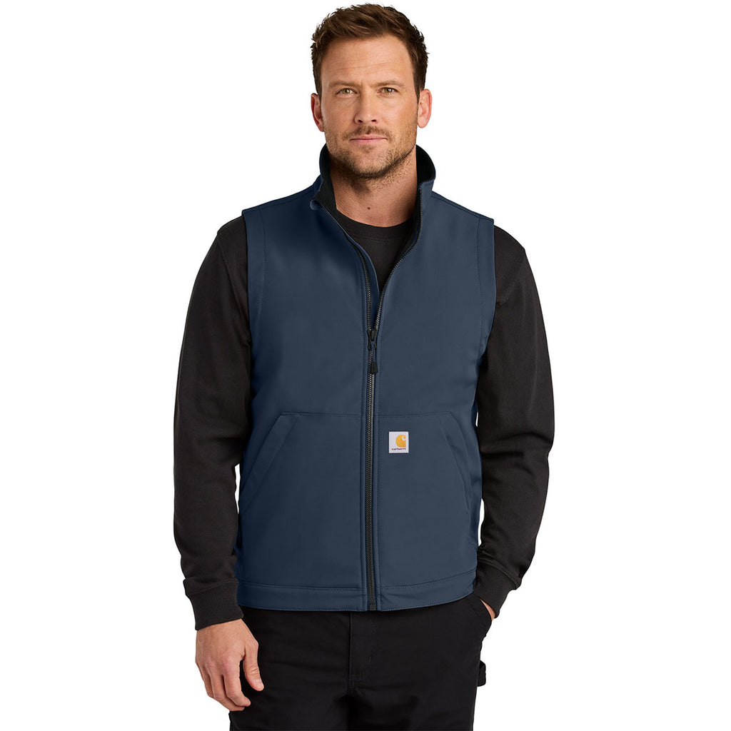 Carhartt Men's Navy Rain Defender Soft Shell Vest