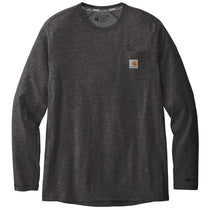 Carhartt Men's Carbon Heather Force Long Sleeve Pocket T-Shirt