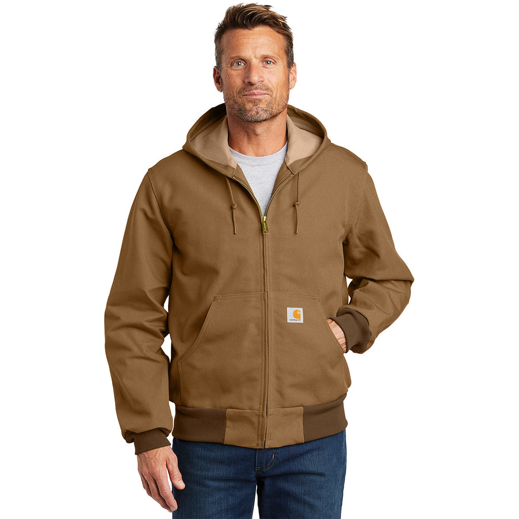 Carhartt Men's Carhartt Brown Thermal-Lined Duck Active Jacket