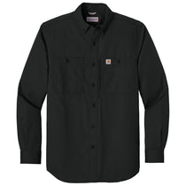 Carhartt Men's Black Rugged Professional Series Long Sleeve Shirt