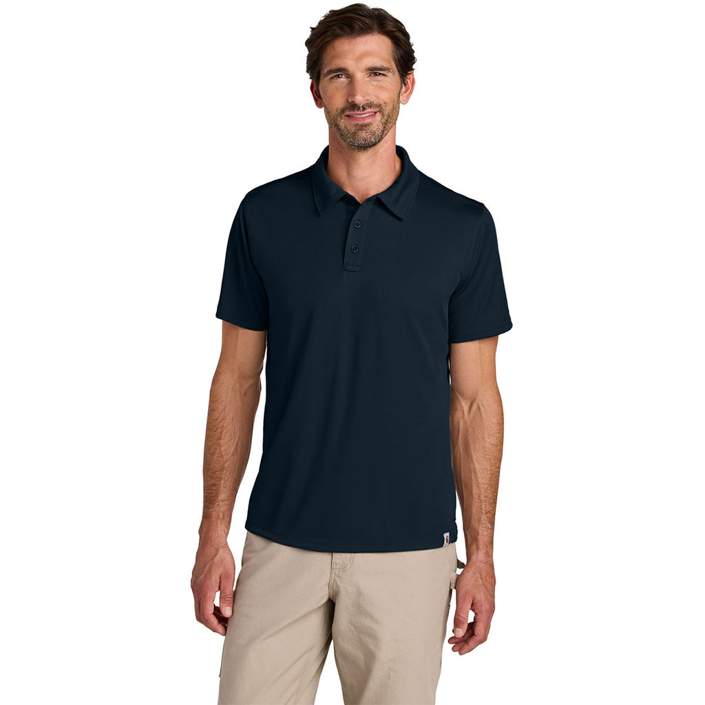 Carhartt Men's Navy Force Sun Defender Polo