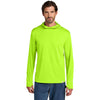 Carhartt Men's Brite Lime Force Sun Defender Long Sleeve Hooded T-Shirt