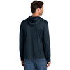Carhartt Men's Navy Force Sun Defender Long Sleeve Hooded T-Shirt