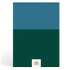 Papier Navy/Dark Green Colorblock Dotted Notebook