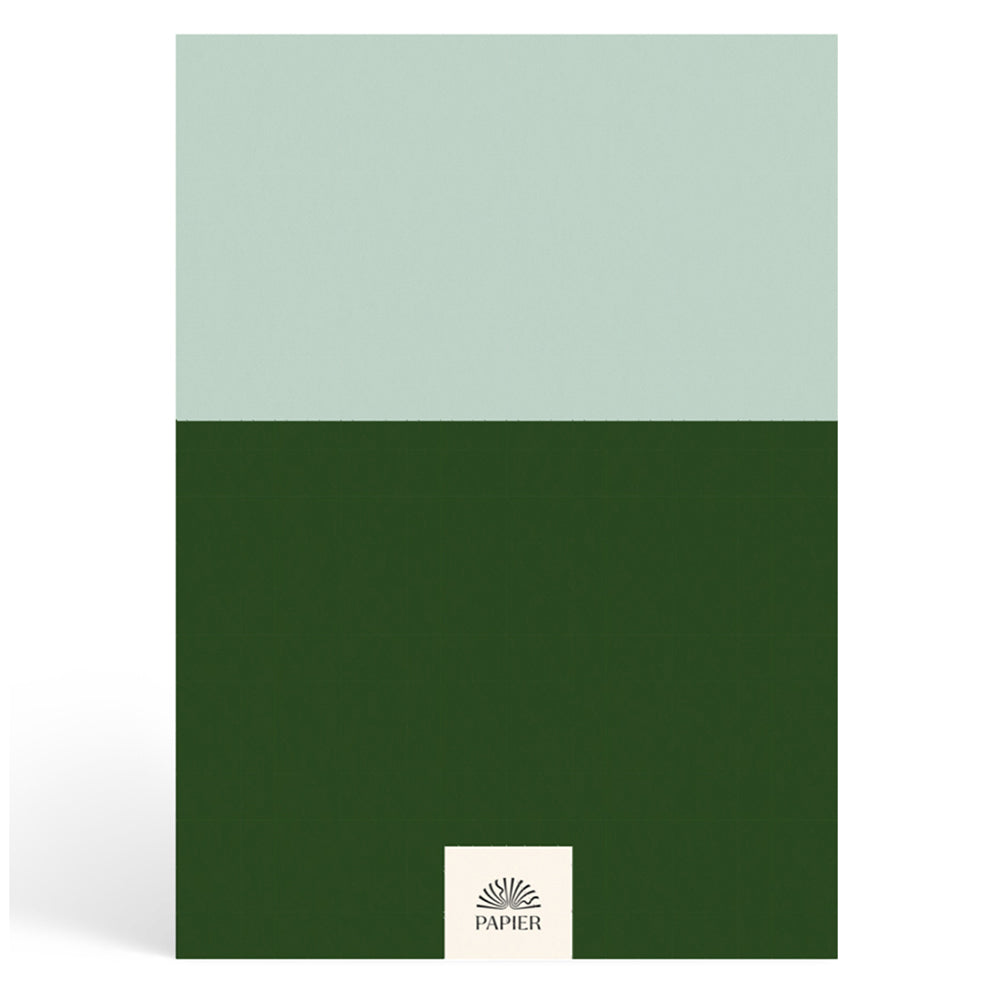 Papier Green/Dark Green Colorblock Gratitude Journal