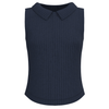 A. PUTNAM Women's Dress Blues Crochet Sleeveless Top
