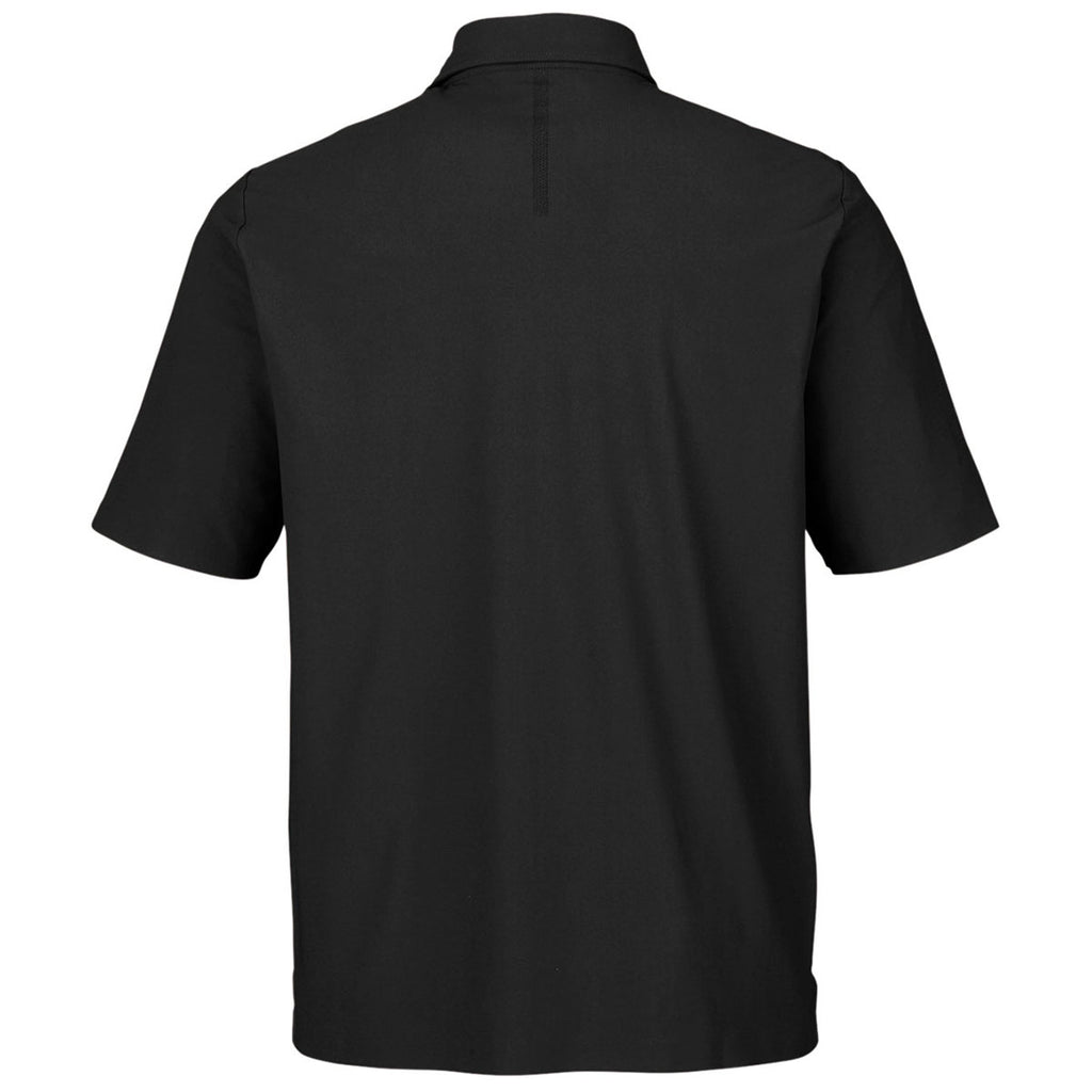 Devon & Jones Men's Black CrownLux Performance Windsor Welded Polo