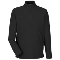 Devon & Jones Men's Black CrownLux Performance Windsor Welded Quarter-Zip