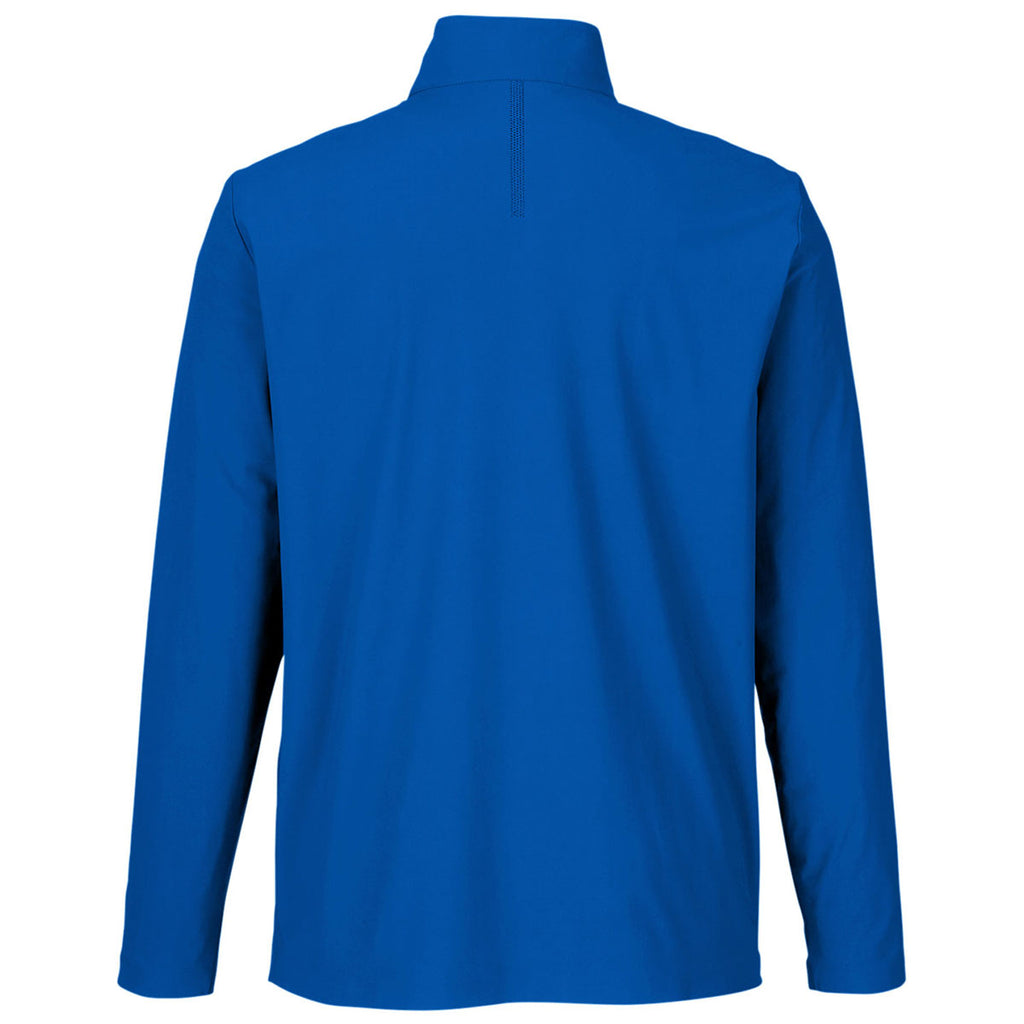 Devon & Jones Men's French Blue CrownLux Performance Windsor Welded Quarter-Zip