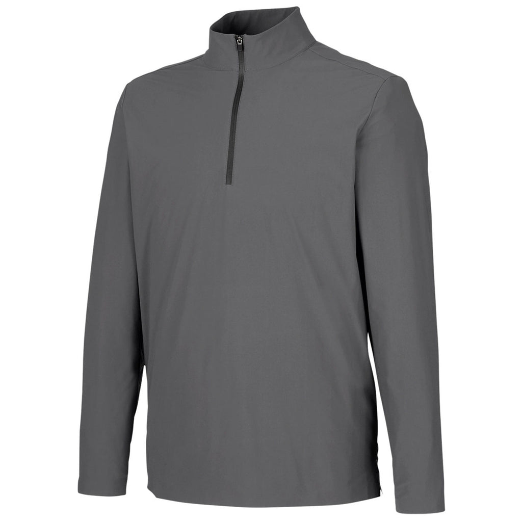 Devon & Jones Men's Graphite CrownLux Performance Windsor Welded Quarter-Zip