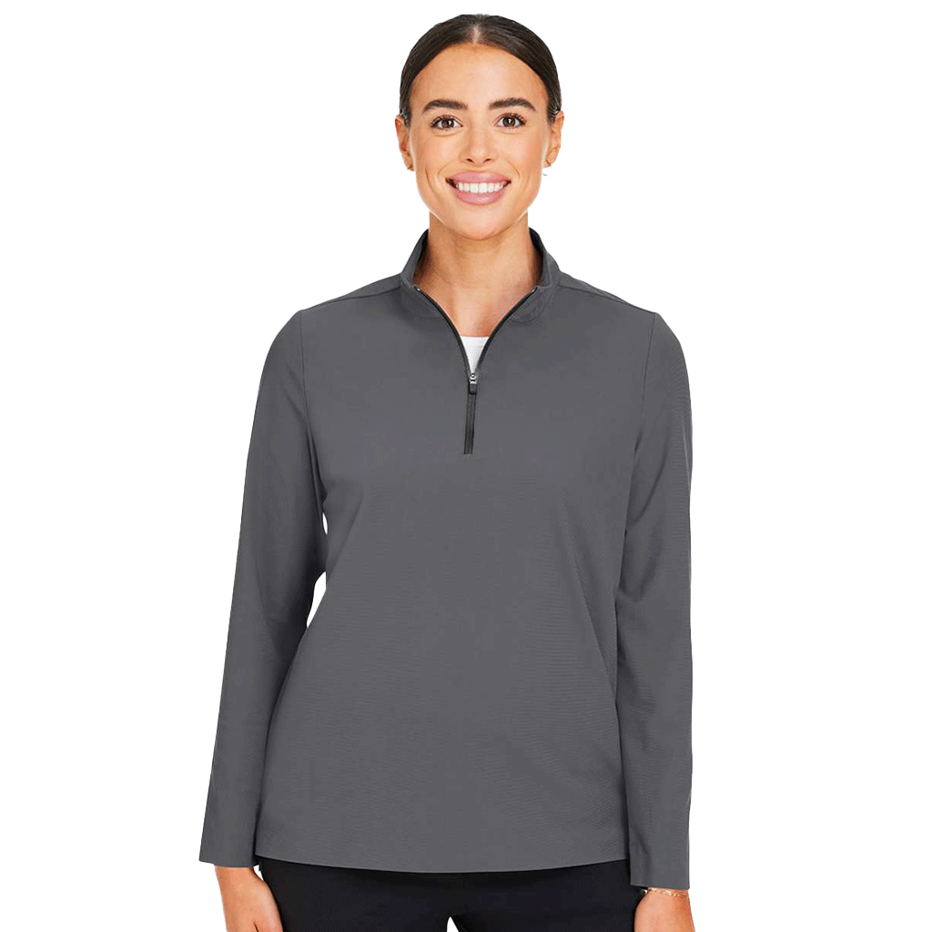 Devon & Jones Women's Graphite CrownLux Performance Windsor Welded Quarter-Zip