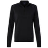 Devon & Jones Women's Black New Classics Quarter-Zip Sweater