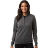 Devon & Jones Women's Graphite New Classics Quarter-Zip Sweater