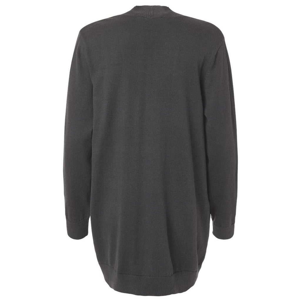 Devon & Jones Women's Graphite New Classics Open Cardigan Sweater
