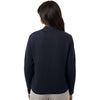 Devon & Jones Women's Navy Berkeley Textured Full-Zip Jacket