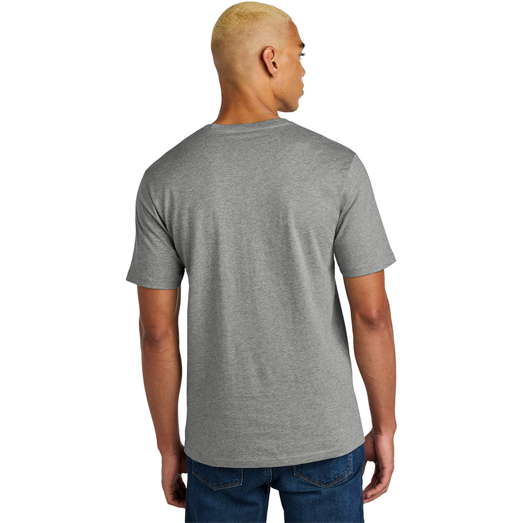 District Unisex Heathered Steel Perfect Weight Icon Tee