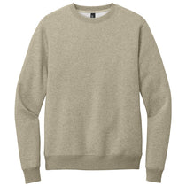 District Men's Heathered Latte Perfect Weight Fleece Crew