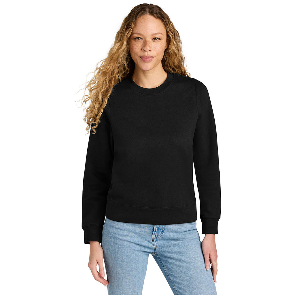 District Women's Black V.I.T. Fleece Crew