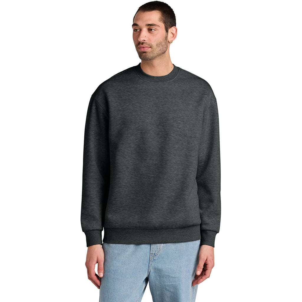 District Men's Heathered Charcoal V.I.T. Heavyweight Fleece Crew