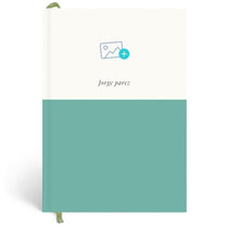 Papier Teal Demi Plain Notebook