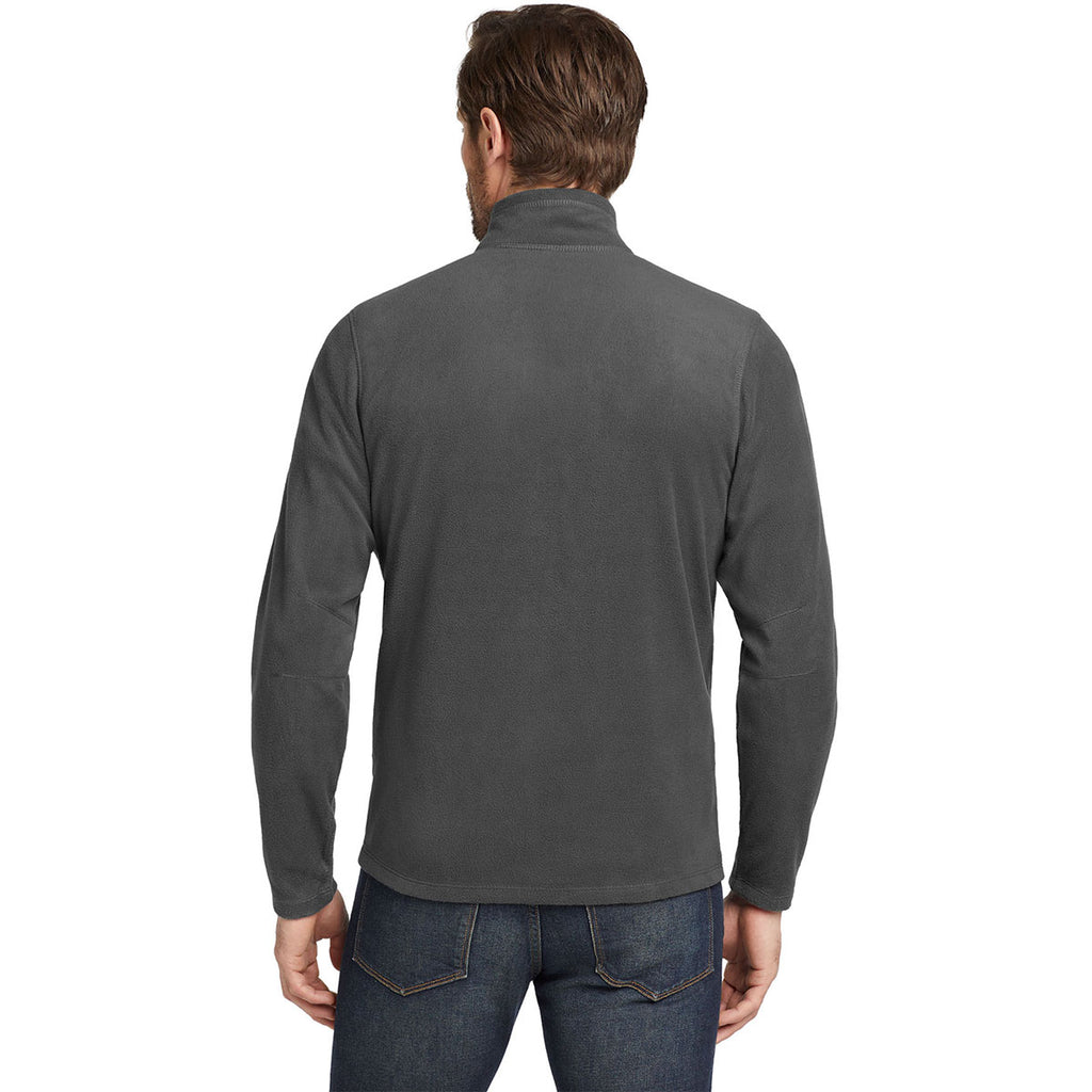 Eddie Bauer Men's Grey Steel Full-Zip Microfleece Jacket