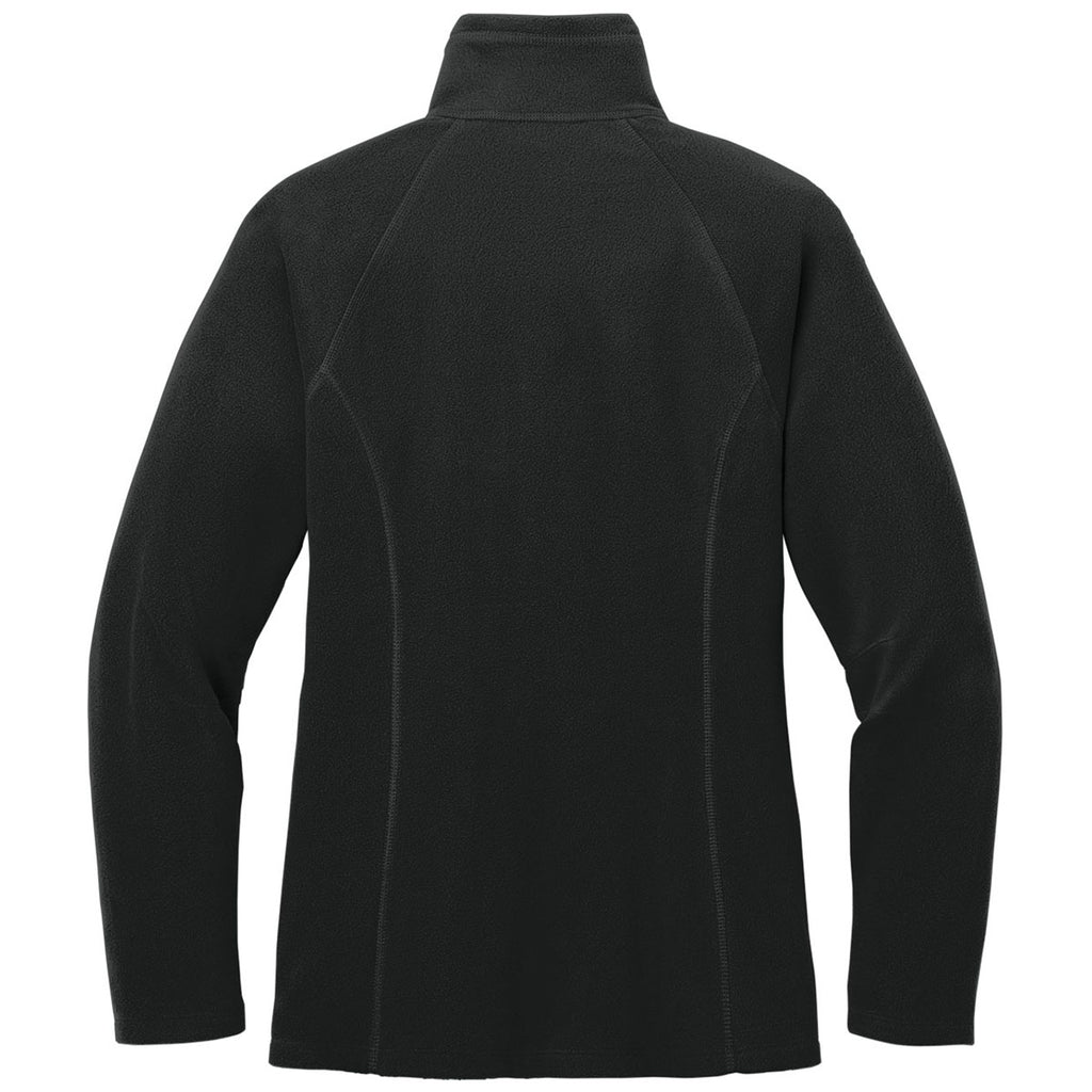 Eddie Bauer Women's Black Full-Zip Microfleece Jacket