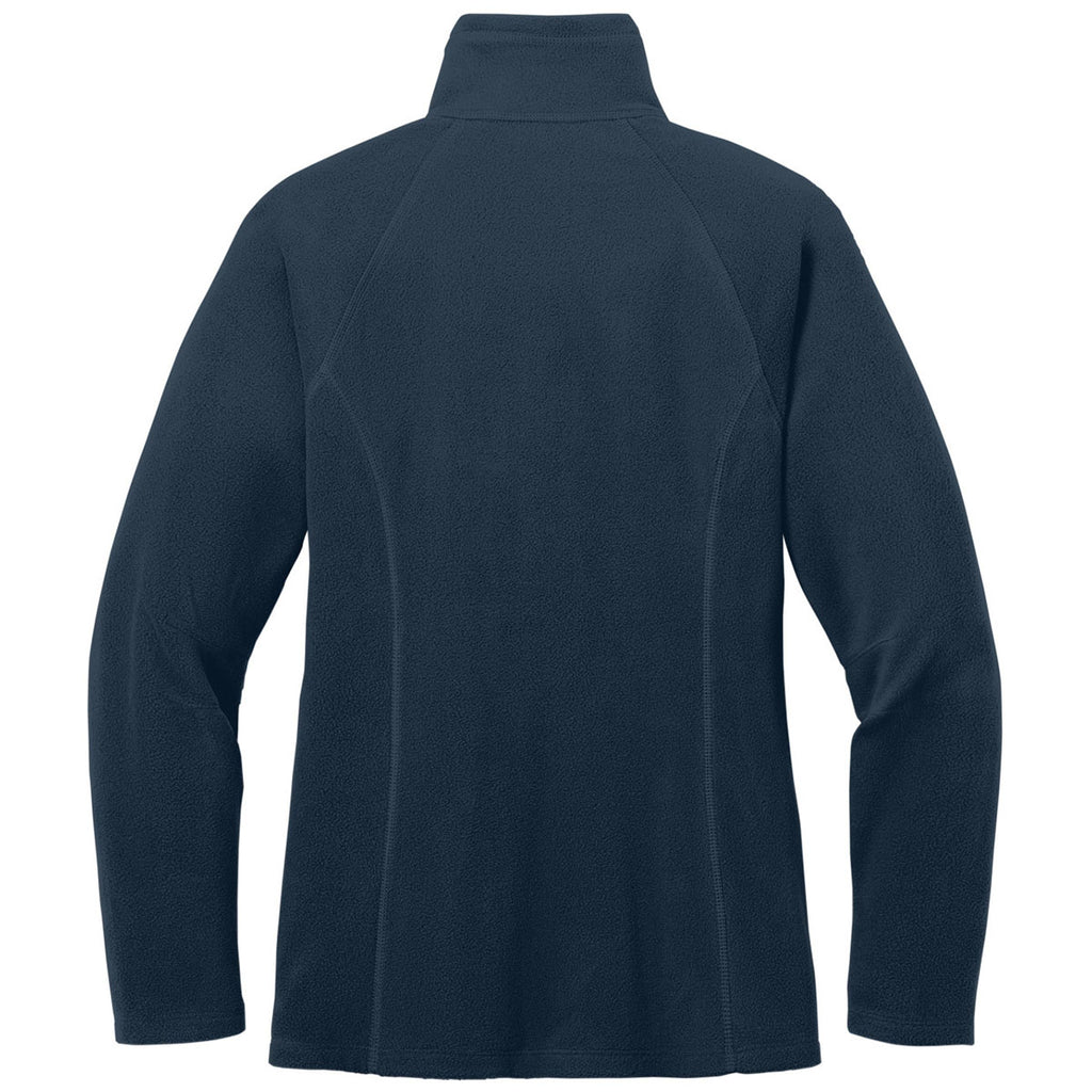 Eddie Bauer Women's Navy Full-Zip Microfleece Jacket