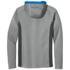 Eddie Bauer Men's Grey Cloud/Grey Steel/Expedition Blue Sport Hooded Full-Zip Fleece Jacket