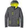 Eddie Bauer Men's Metal Grey/Grey Steel/Citron Sport Hooded Full-Zip Fleece Jacket