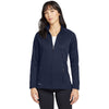 Eddie Bauer Women's River Blue Smooth Fleece Base Layer Full-Zip