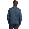 Eddie Bauer Men's River Blue Heather Sweater Fleece Full Zip