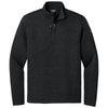 Eddie Bauer Men's Black Sweater Fleece Quarter Zip