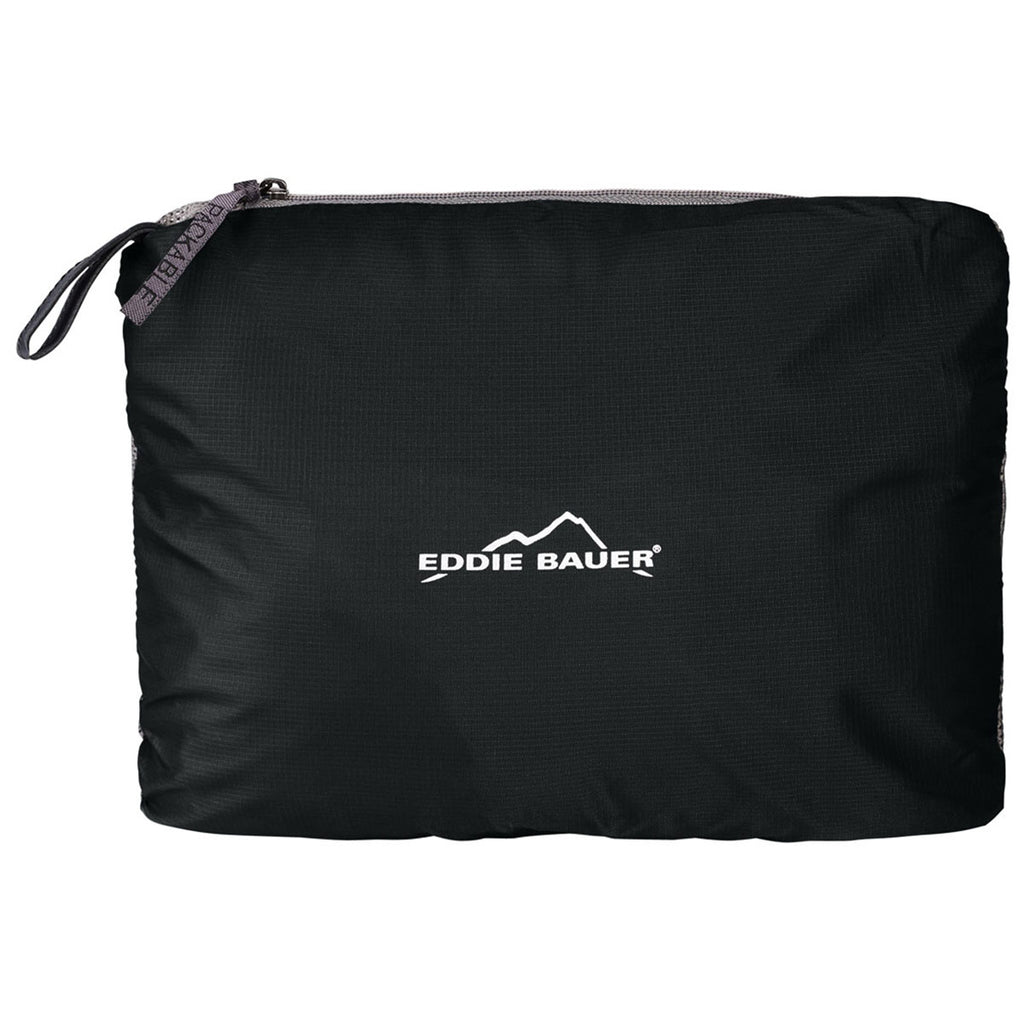 Eddie Bauer Men's Black Packable Wind Jacket