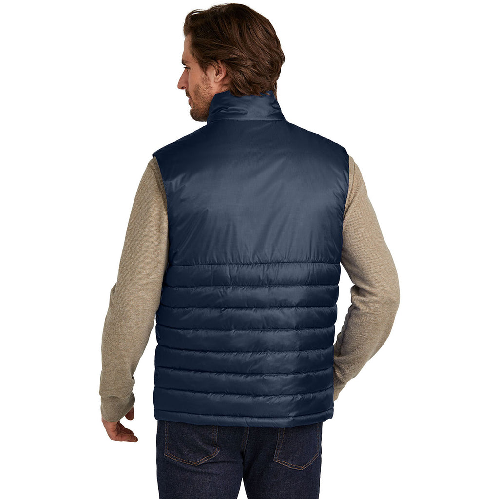 Eddie Bauer Men's River Blue Navy Quilted Vest