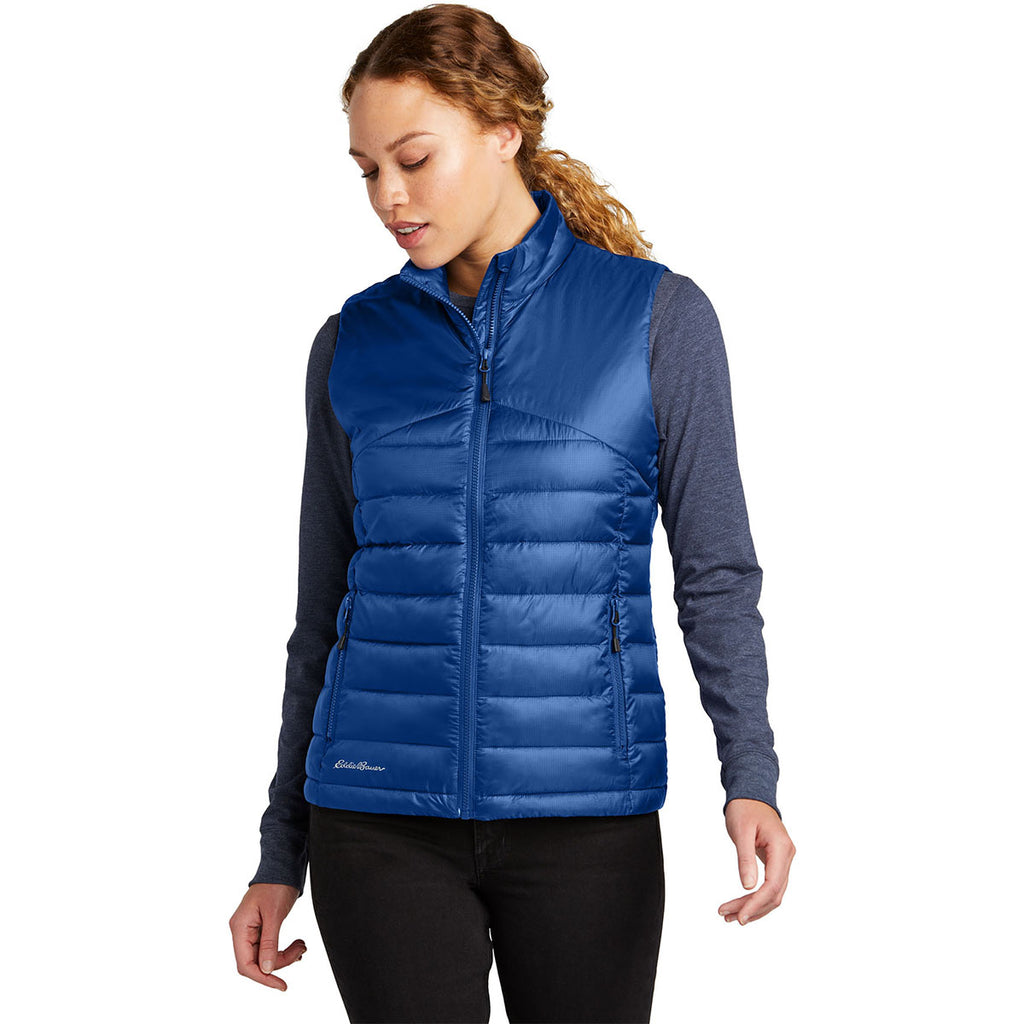 Eddie Bauer Women's Cobalt Blue Quilted Vest