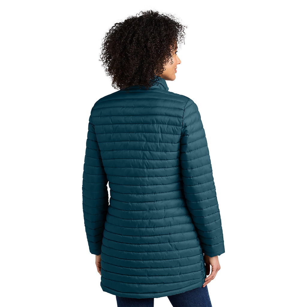 Eddie Bauer Women's Adriatic Blue Packable Quilted Full-Zip