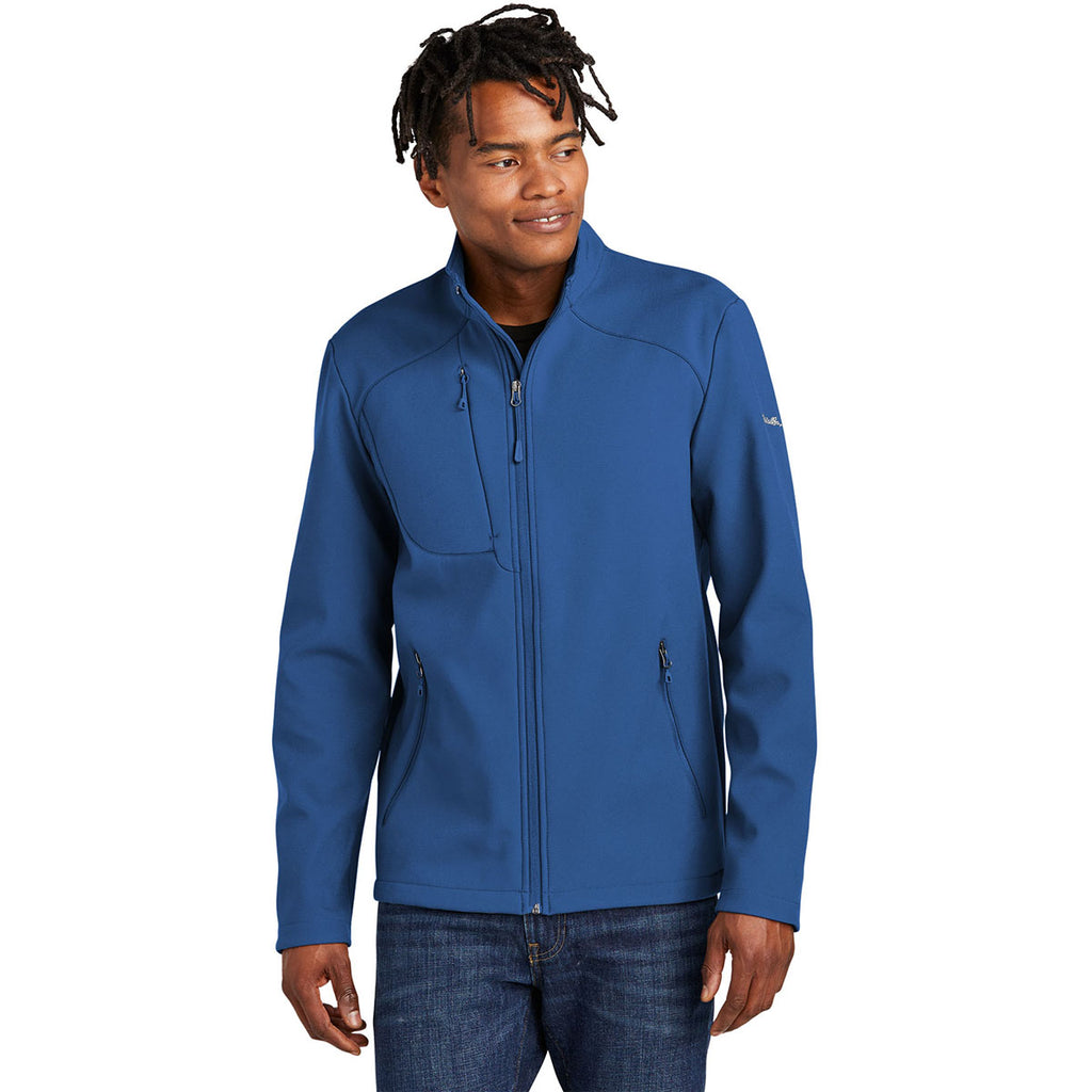 Eddie Bauer Men's Cobalt Blue Stretch Soft Shell Jacket