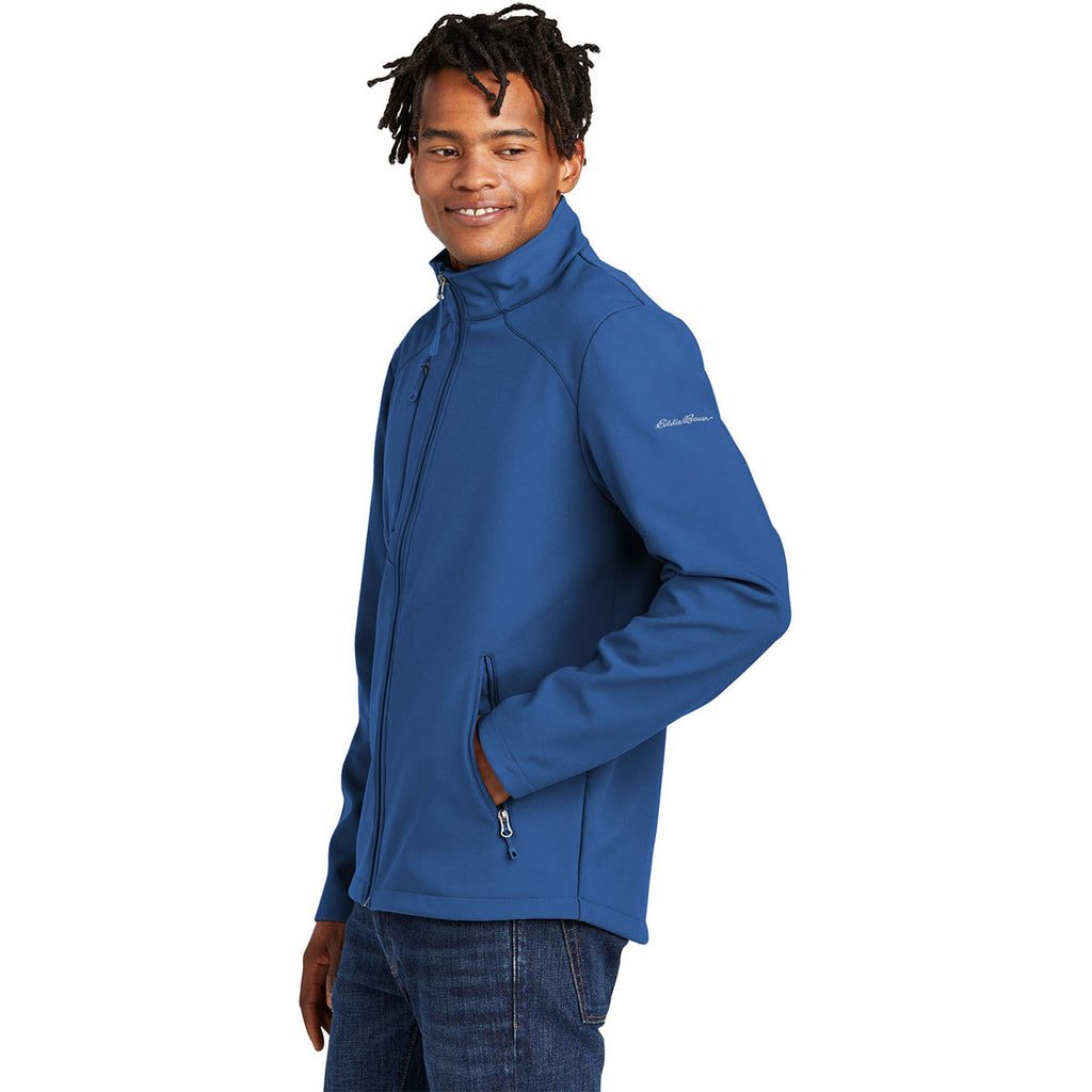 Eddie Bauer Men's Cobalt Blue Stretch Soft Shell Jacket